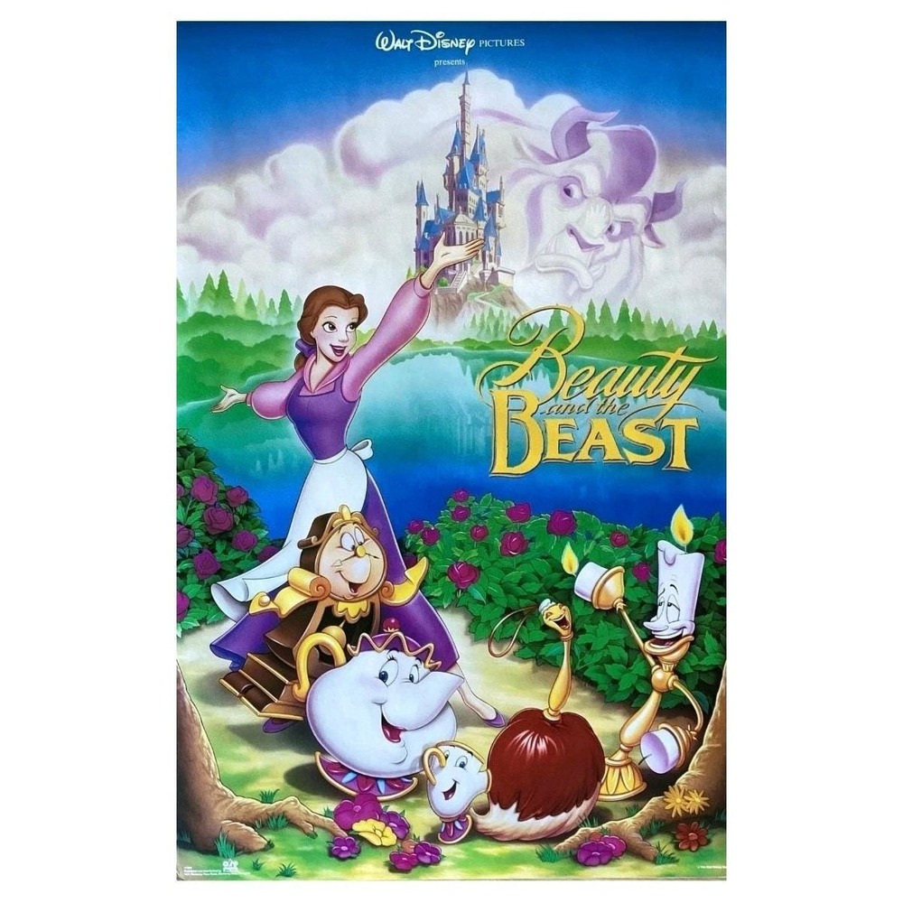 Beauty‎ and the Beast 1989 Movie Poster OSP Walt Disney -NIP